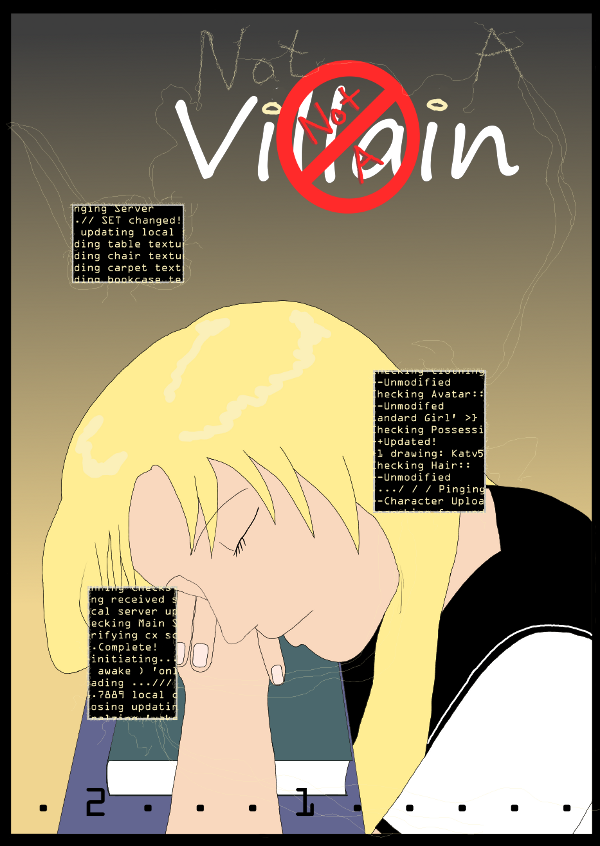 'Not A Villain' Webcomic: Title Page