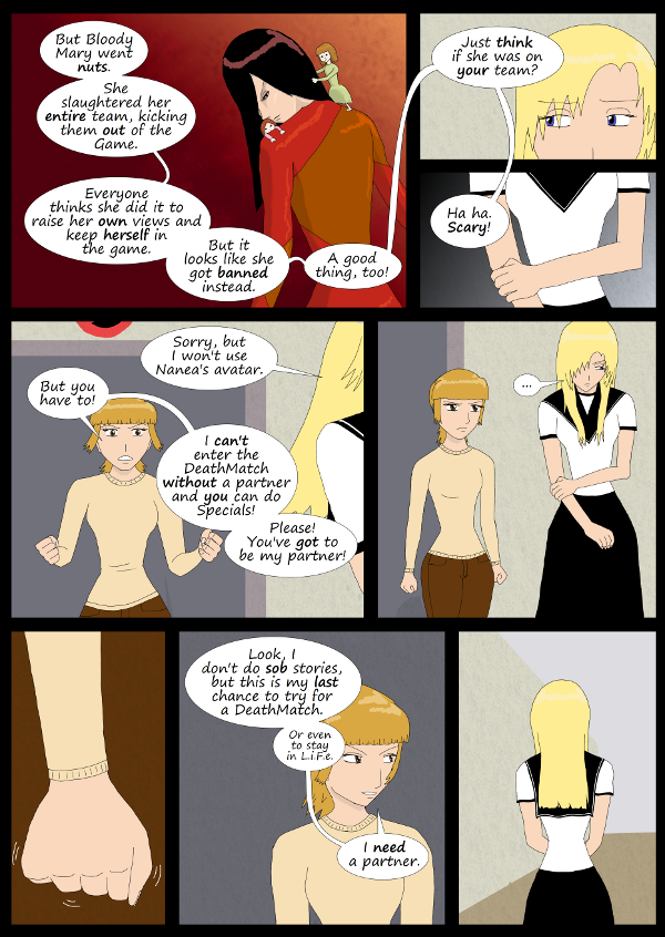 'Not A Villain' Webcomic - Bloody Mary slaughtered her team. Danni really needs Kleya to be her partner.