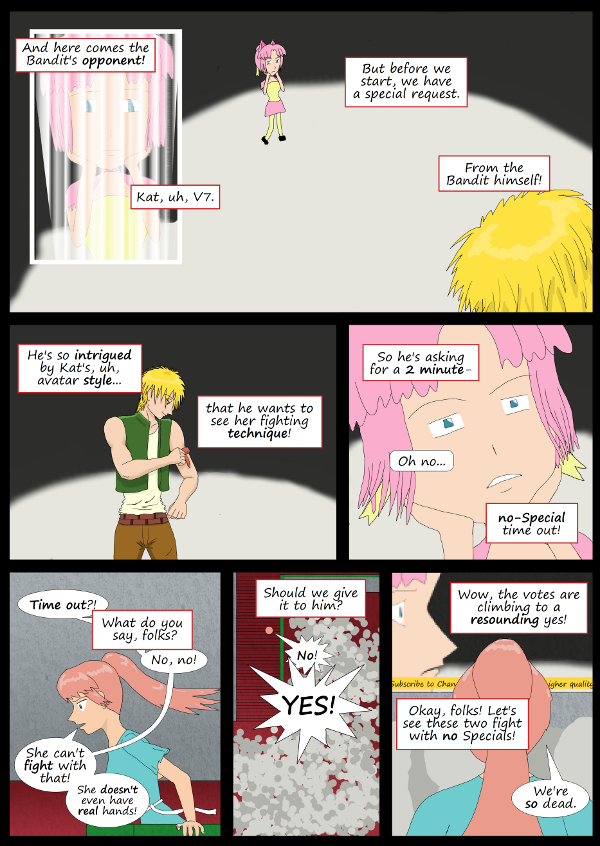'Not A Villain' Webcomic - Bandit gets the rules changed; no Specials for 2 minutes.