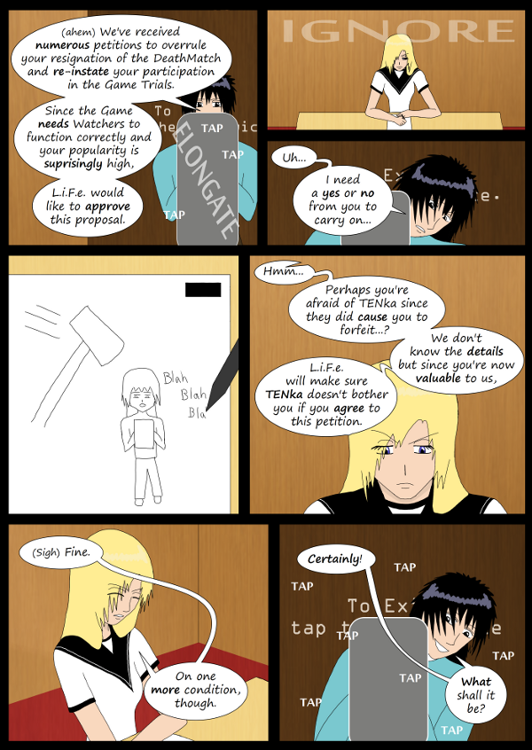 'Not A Villain' Webcomic - Kleya will do the Game Trials IF a condition is met.