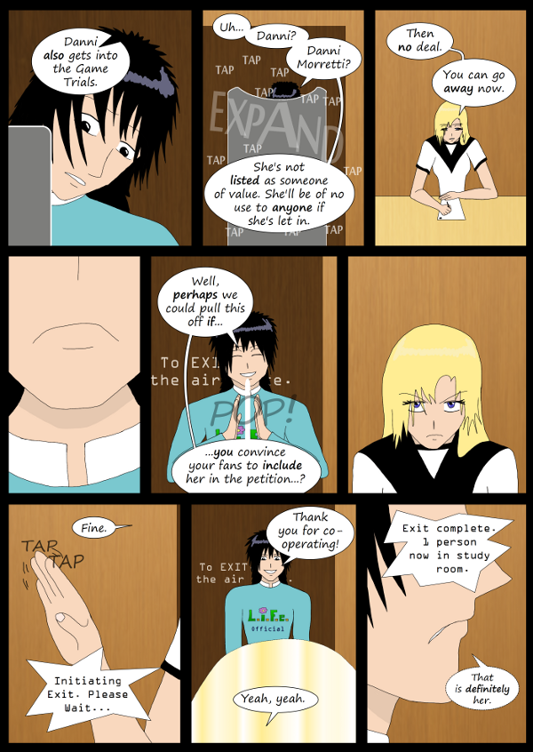 'Not A Villain' Webcomic - Kleya must go convince her fans to let Danni into the Game Trials