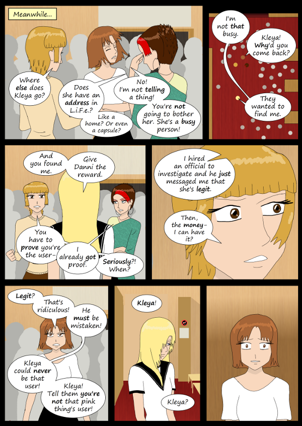 'Not A Villain' Webcomic - Danni gets the reward and Mina gets shocked.
