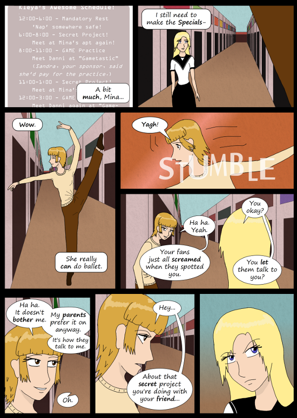 'Not A Villain' Webcomic - Danni can dance. Also, she may want info on the secret project.