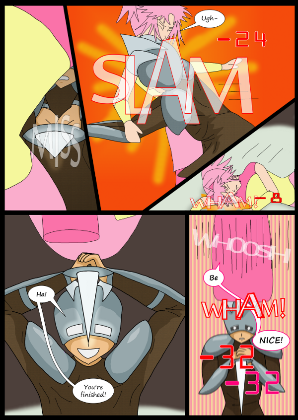 'Not A Villain' Webcomic - Kleya gets hit. Her Special reacts.