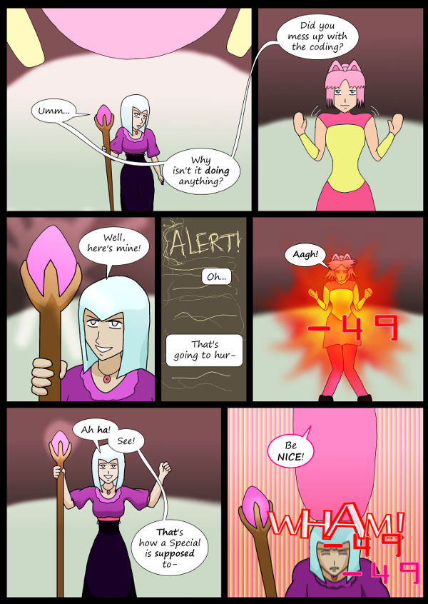'Not A Villain' Webcomic - Morgana's special is cool, but not cool enough.