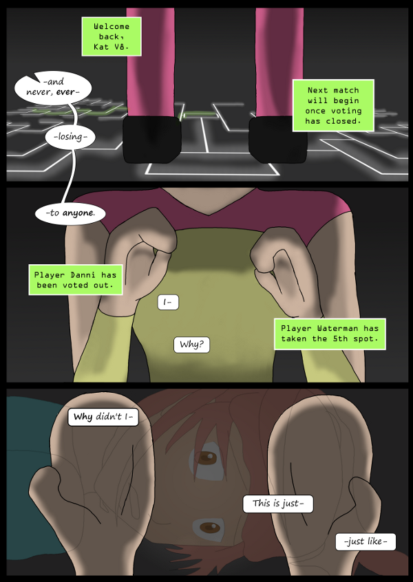 'Not A Villain' Webcomic - Kleya is not happy. Danni fails to make it into the Game.