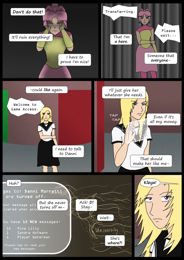 'Not A Villain' Webcomic - Kleya determines to help Danni.