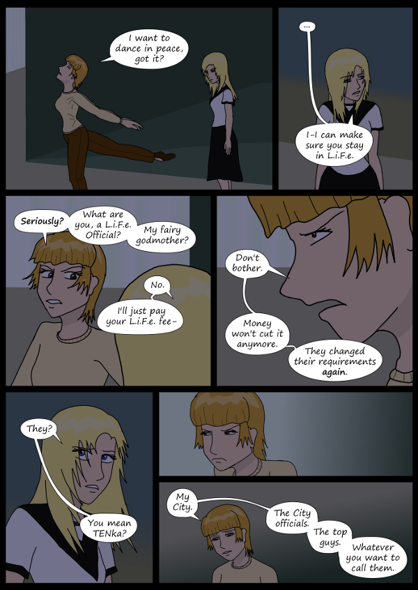 'Not A Villain' Webcomic - Danni begins to explain her Reality.