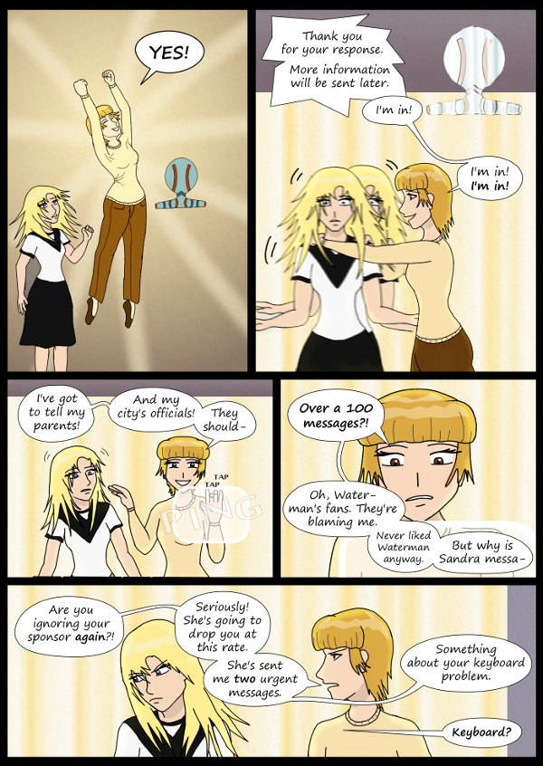 'Not A Villain' Webcomic - Danni is in! And Kleya is ignoring her sponser again.