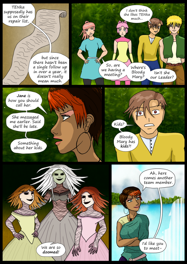 'Not A Villain' Webcomic - Jane is delayed. New other member incoming.