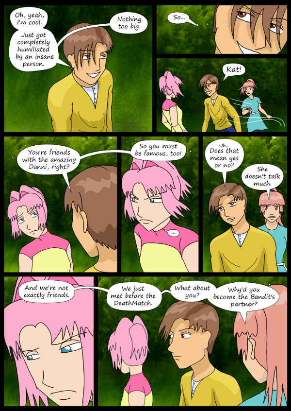 'Not A Villain' Webcomic - Dude tries to chat with Kat. Doesn't go so well.