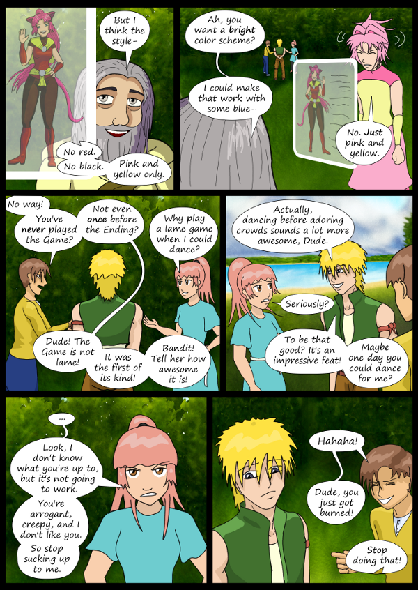 'Not A Villain' Webcomic - Paddy tries to reason with Kat. Danni reasons with the boys.
