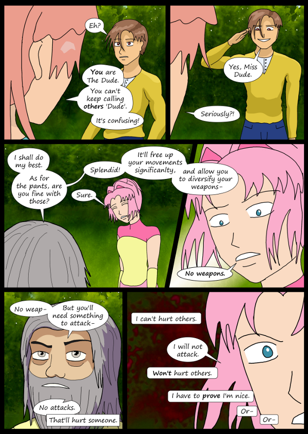 'Not A Villain' Webcomic - Dude annoys Danni. Kleya's issues resurface.