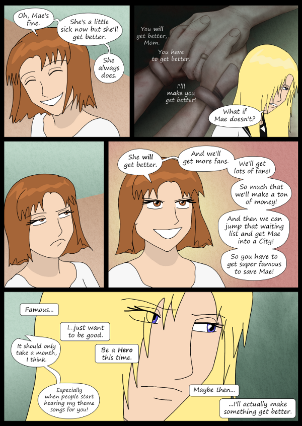 'Not A Villain' Webcomic - Mina lays out her plan. Kleya lays out her hope.