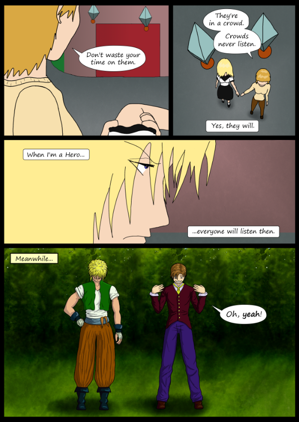 'Not A Villain' Webcomic - Kleya has a goal. Bandit and Dude check out their new avatars.