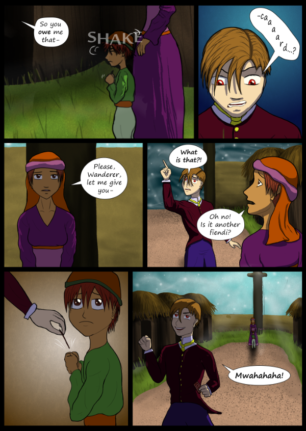 'Not A Villain' Webcomic - Dude manages to snag a card.