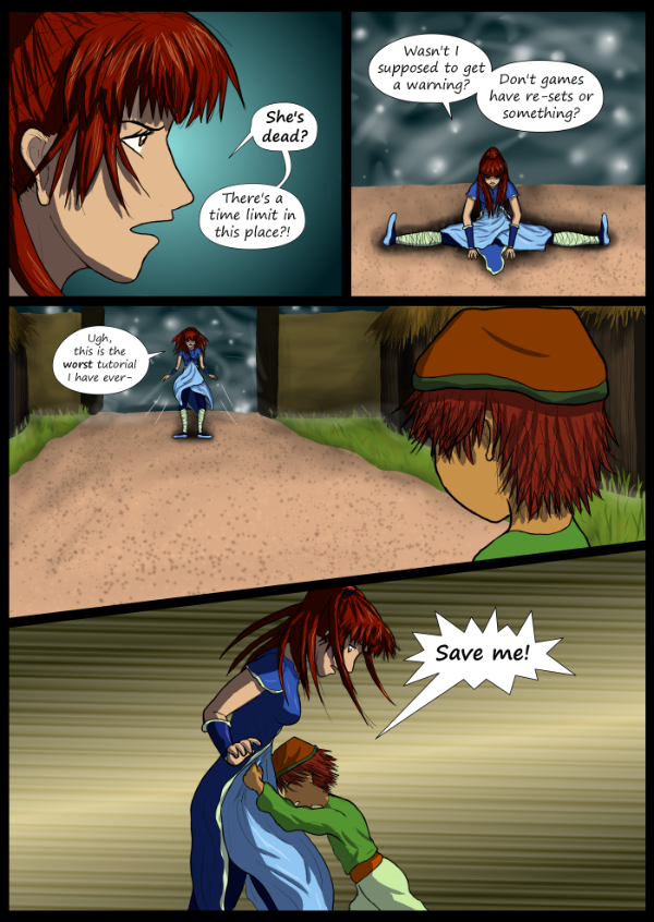 'Not A Villain' Webcomic - Danni is not happy. The kid isn't either.