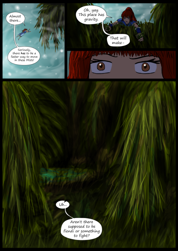 'Not A Villain' Webcomic - Danni arrives at the jungle.