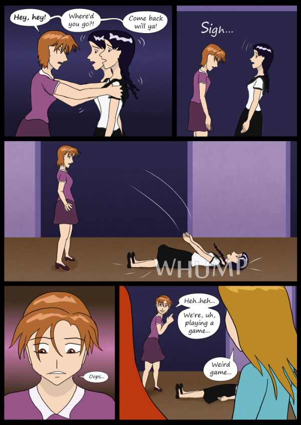 'Not A Villain' Webcomic - Annie side story continues. She falls down.